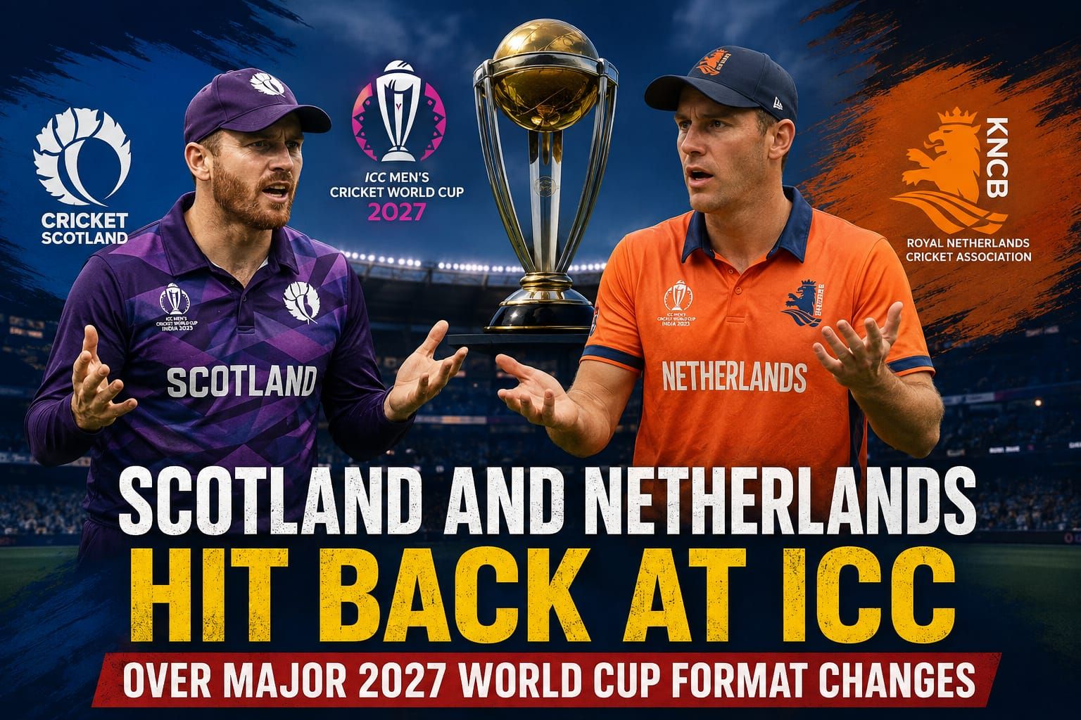 Scotland and Netherlands Hit Back at ICC Over Major 2027 World Cup Format Changes